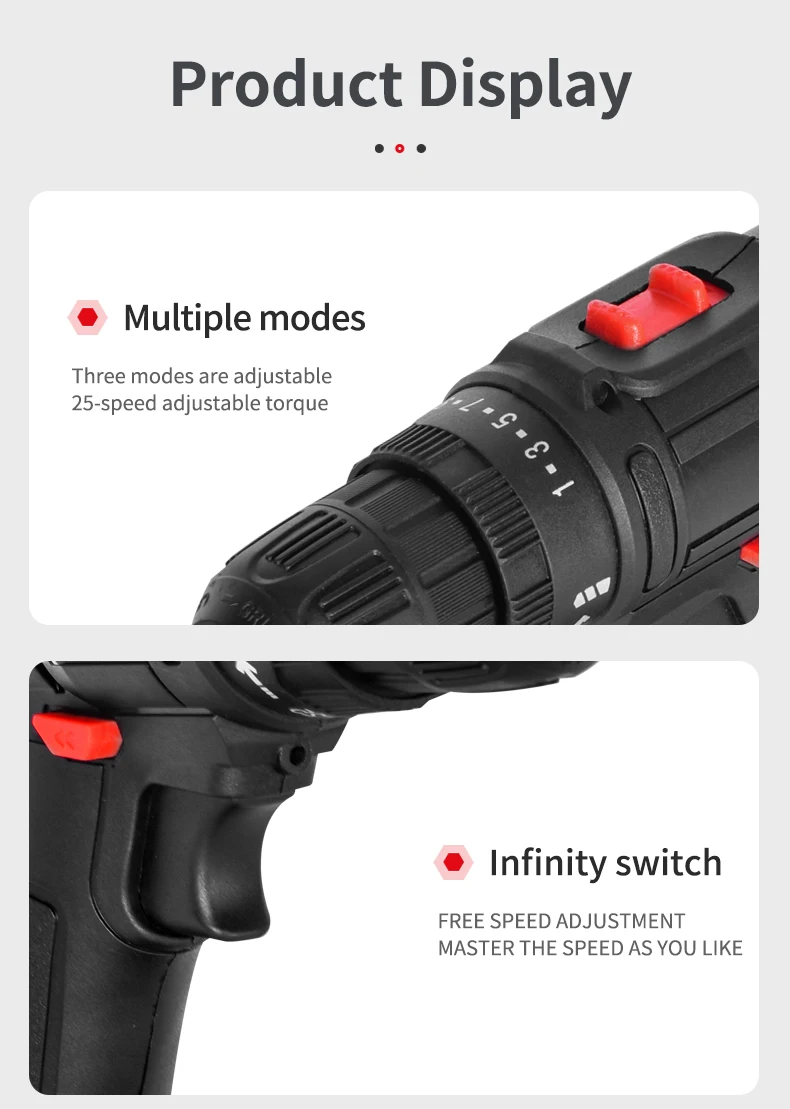 Made In China 16.8v Lithium Drill Electric Mini Drilling Machines Multi-function Electric Power Drill