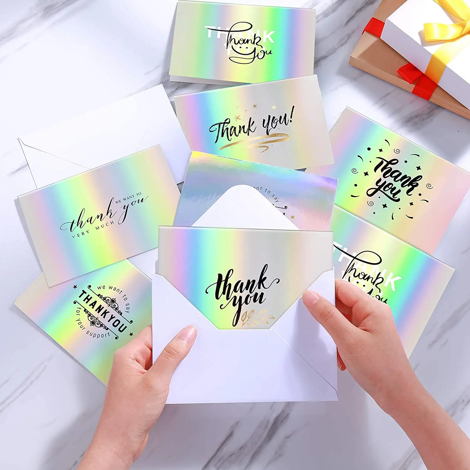 bulk buying small business customised envelopes silver lashes greeting card custom printing