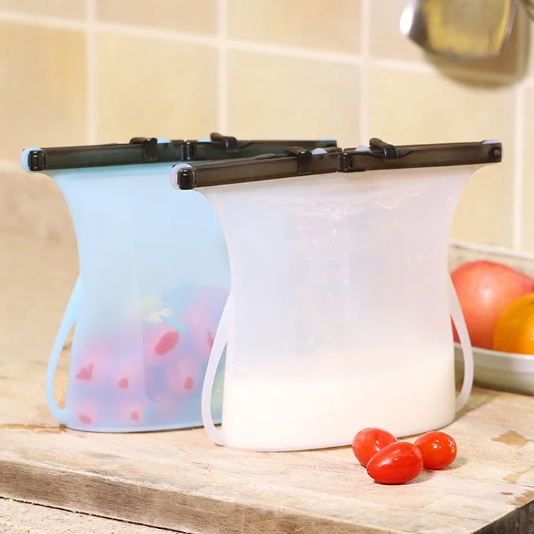 Foldable Storage Bag Reusable Silicone Food Bags