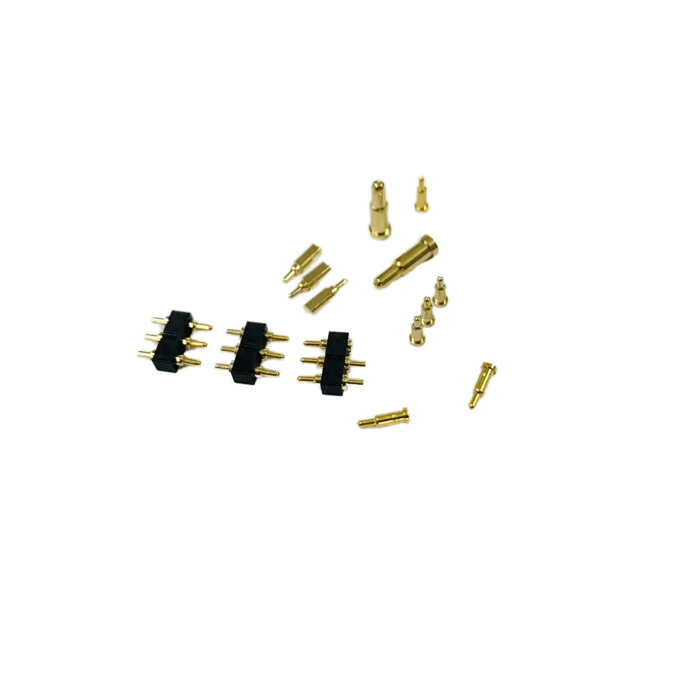 Custom High-Current Brass Pogo Pins CNC Machined Telescopic Spring Needle Gold-Plated Contacts Home Appliance Charging Thimbles