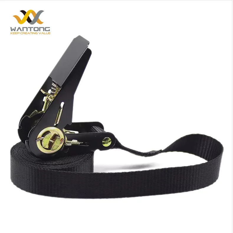 Retractable Heavy Duty Ratchet Tie Down lashing cargo load straps for car / Trailer and truck tie downs