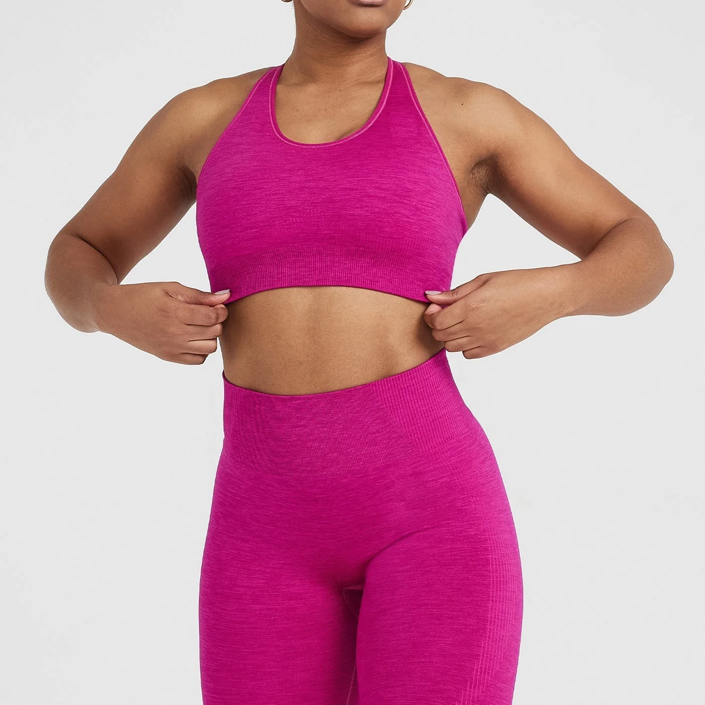 Оптовая продажа спортивный бюстгальтер для фитнеса и йоги сексуальный бесшовный девушек большие размеры