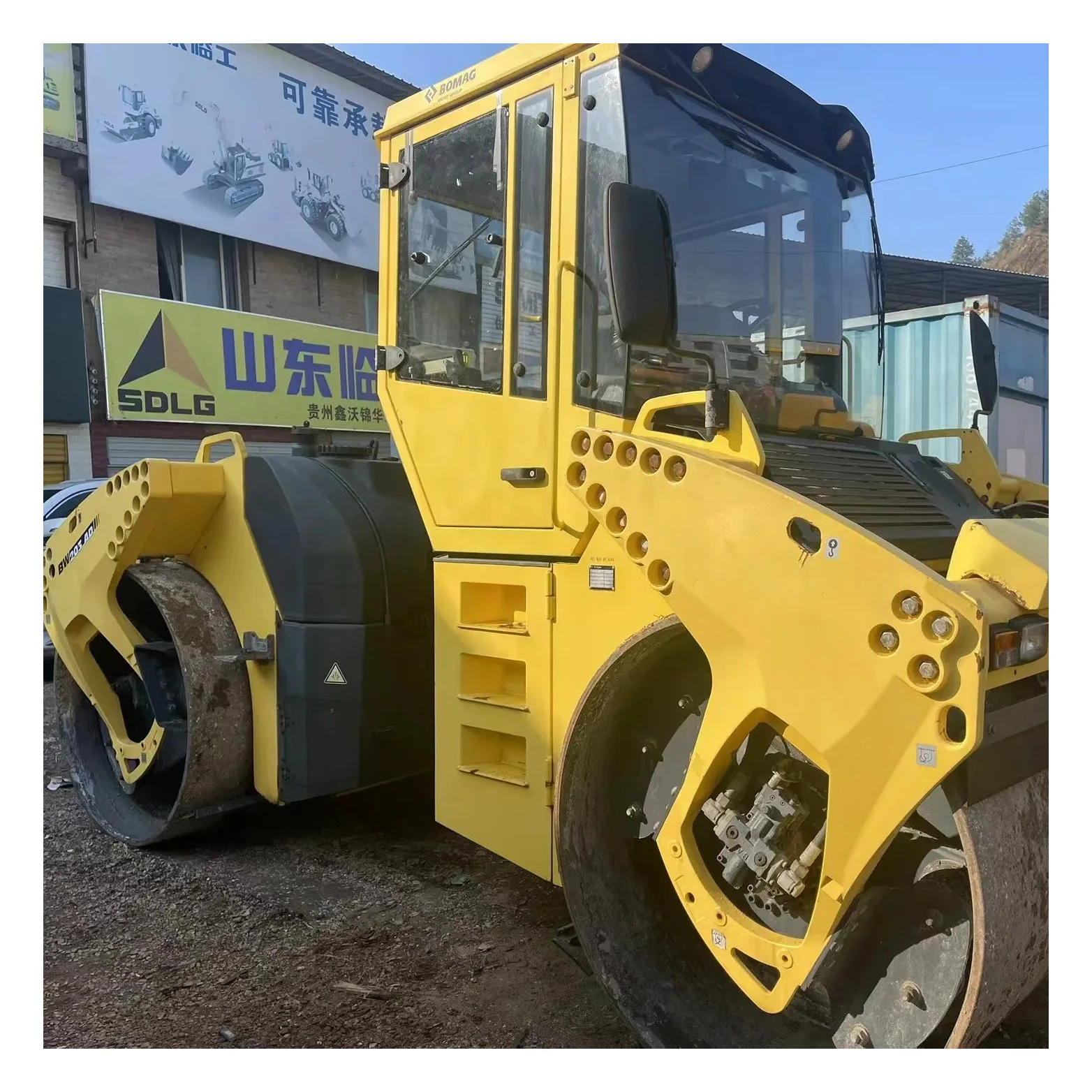 Hot Sale Used BOMAG 203 Mini Road Roller 13 Ton 90% New Low Price Construction