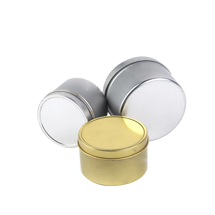 Luxury Custom Round Scented 4OZ 6OZ 8OZ Candle tins box can Container Empty Metal Candle Cans With Lid