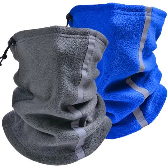 Factory Wholesale Reflective Soft Fleece Neck Gaiter Warmer Bandana for Cold Weather Winter Outdoor Cycling Neck Warmer