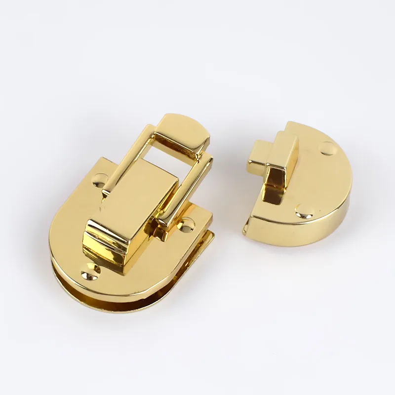 Meetee KY395 53*30mm Oval Press Locks Purse Clasp Closure Handbag Lock Diy Replacement Organ Locks with Screw Buckles Accessory