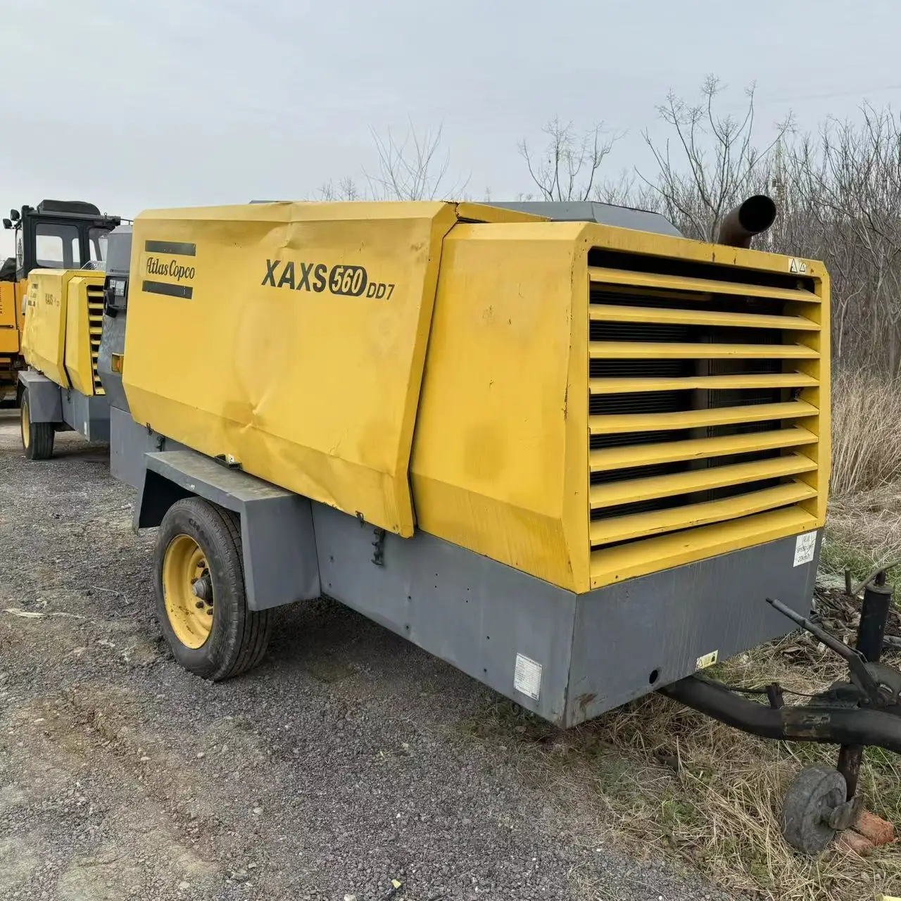 Used  Atlas V560 Copco Diesel Portable   Air Compressor For Mining Quarry High Pressure 17bar   Atlas copco        V415/V560