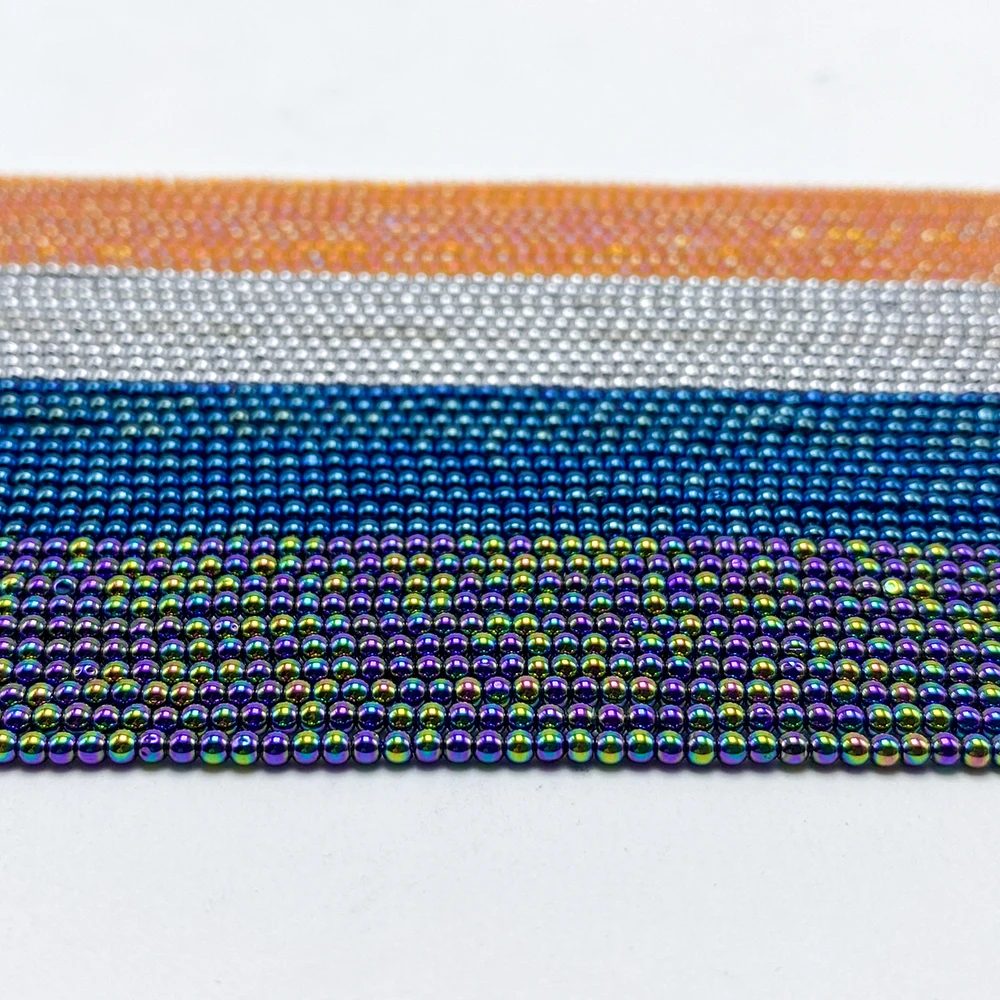 DIY Glass Loose Beads for Jewelry Making 14 inches