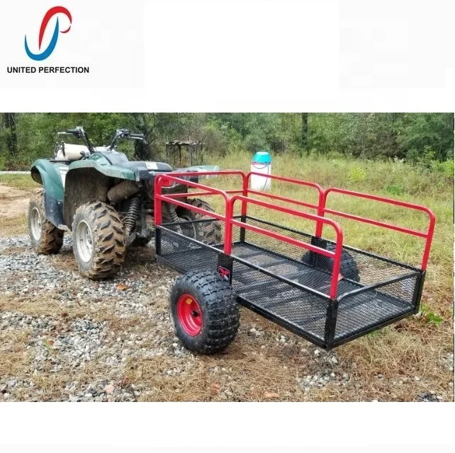 best price Multi Purpose Pull Behind ATV DUMP TRAILER metal trailer tow dolly trailer with low MOQ