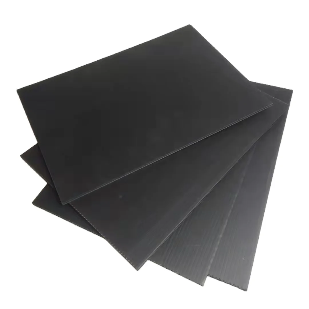Corruone Black 3MM thick plastic honeycomb Corrugated cardboard corflute roofing sheets for Floor Protection Board