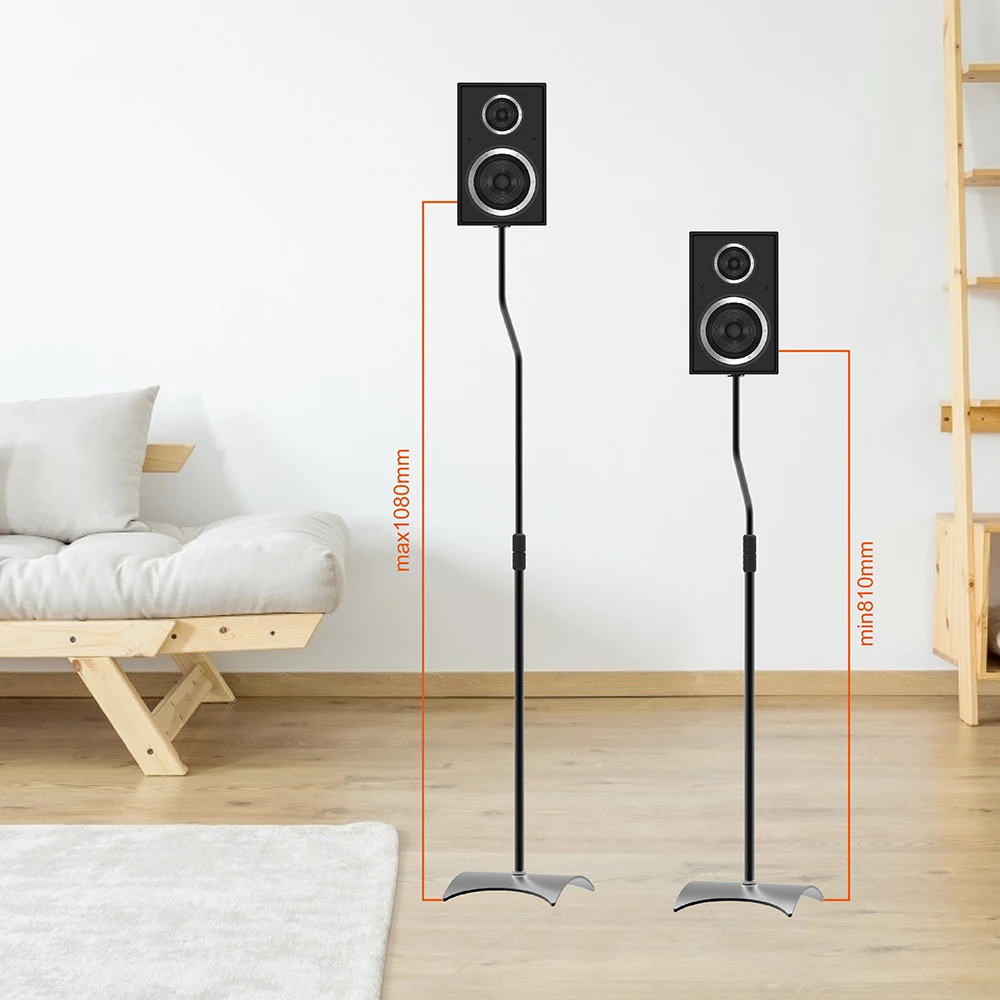 CHARMOUNT Professional supply metal heavy duty height adjustable speaker stand floor