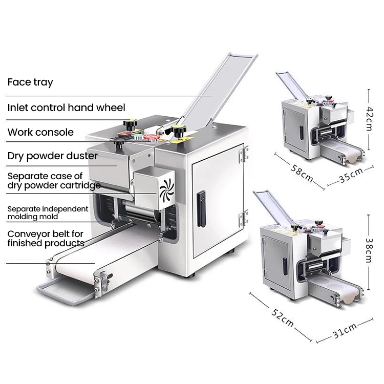 automatic samosa dumpling maker skin wrapper making machine price