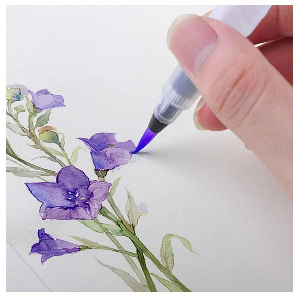 
Pack of 6 Painting Brushes Water Soluble for Art Supplies Water Brush Pen 
