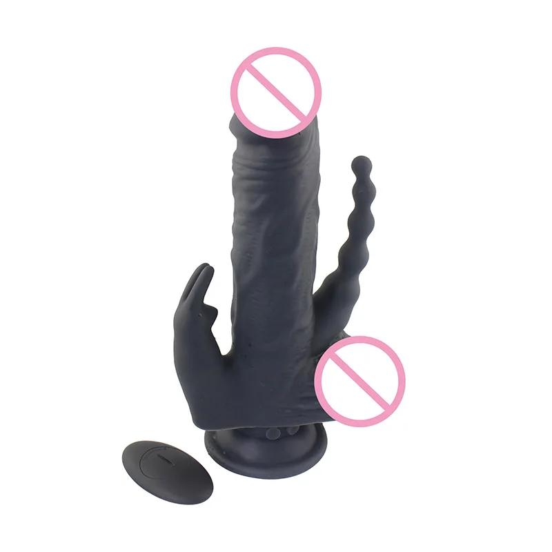 AIERSHA 9 Inch Dildo Sex Toy Large Thrusting Vibrating Dildos For Women Huge Realistic Black Dildo