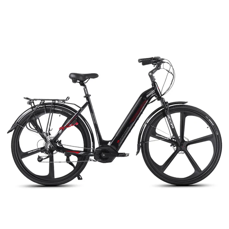 
Brand new city leisure e bike electric bicycle with LCD display 8 speed road bike 