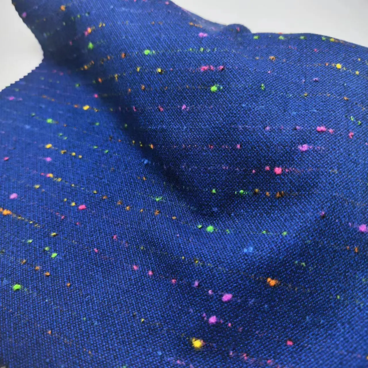 Polyester rayon spandex yarn dyed check brushed sweater tweed hacci spun knit fabric