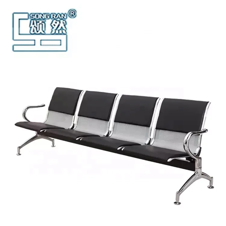 2025 hot sell  Waiting bench for office public chair in airport  1/2/3/4/5 seater