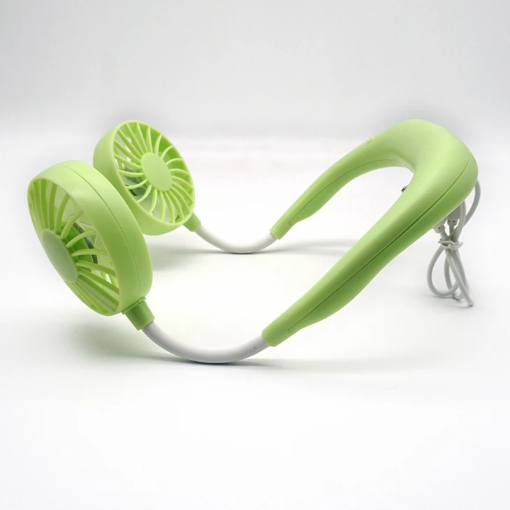 Hands-free Mini Portable USB Rechargeable Outdoor Sports Lazy Hanging Neck Band Portable Fan
