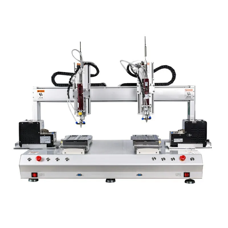 Две платформы, одна головка, Настольная Автоматическая отвертка, блокировка, робот, Завинчивающаяся машина, крепежный фидер, отвертка, машина