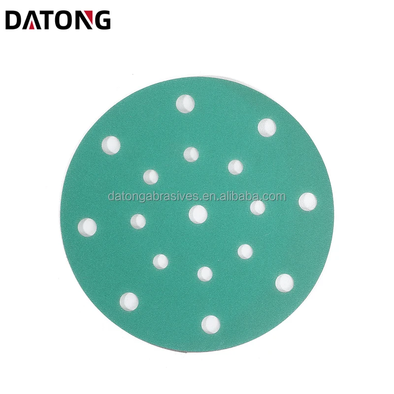Заводская Высококачественная абразивная наждачная бумага Datong 6 дюймов зернистость 100 круглый керамический зеленый шлифовальный диск для металла и
