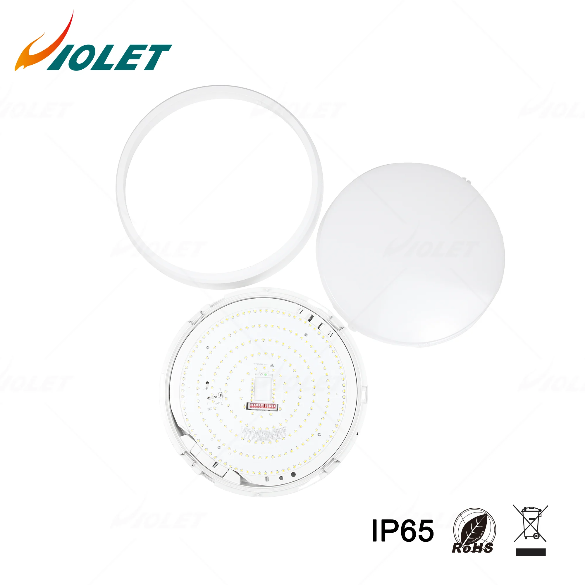  IP65 IP66 IK10 светодиодный наружный потолочный светильник соединяемый с датчиком движения 3000K 4000K