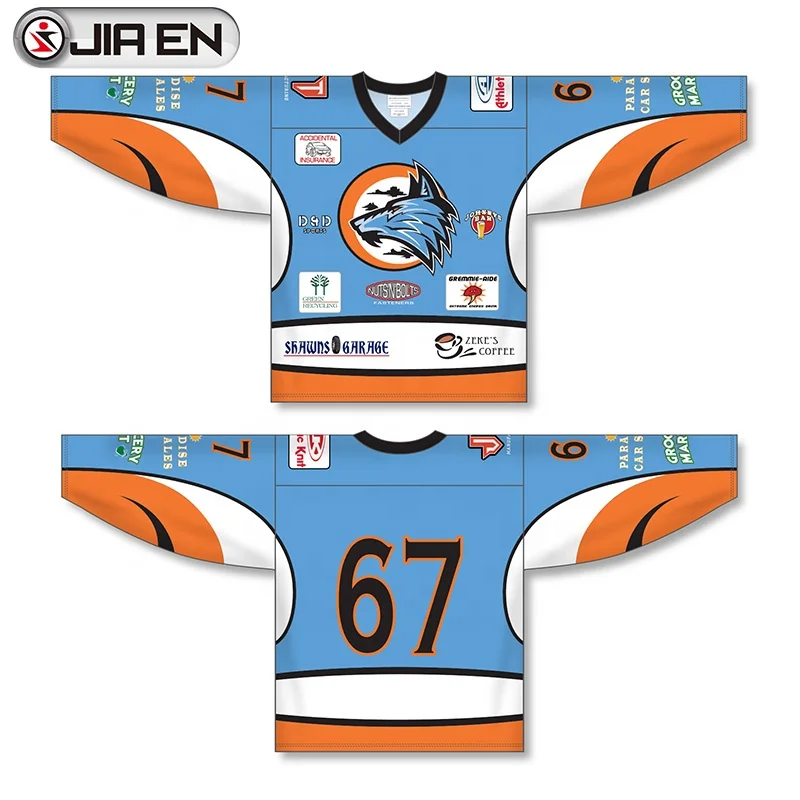 
Custom OEM Manufacturing Sublimation Team Training Ice Hockey Jersey 