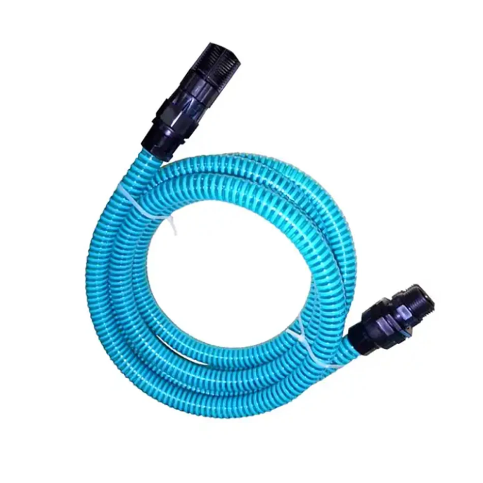 Garden Hose Expandable Thickness 0.5-1.2mm 2 Inch Corrugated Garden Water Pump Flexible PVC Spiral Suction Hose