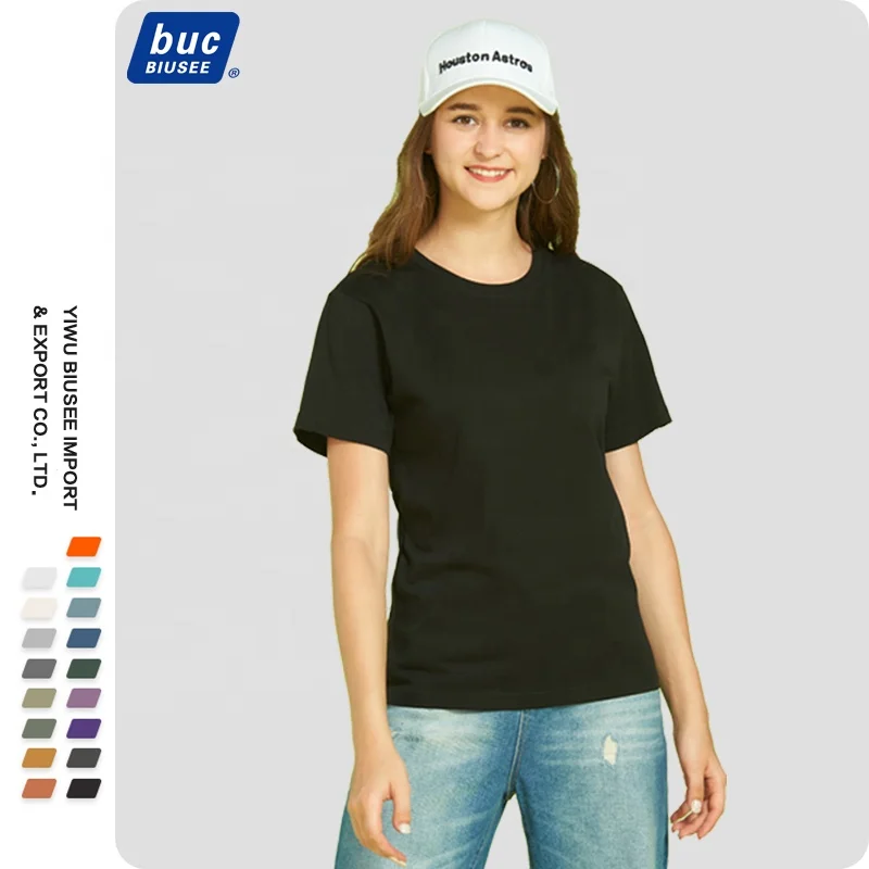 Best Selling Customized Logo Printing 100% Cotton Blank T Shirt For Women