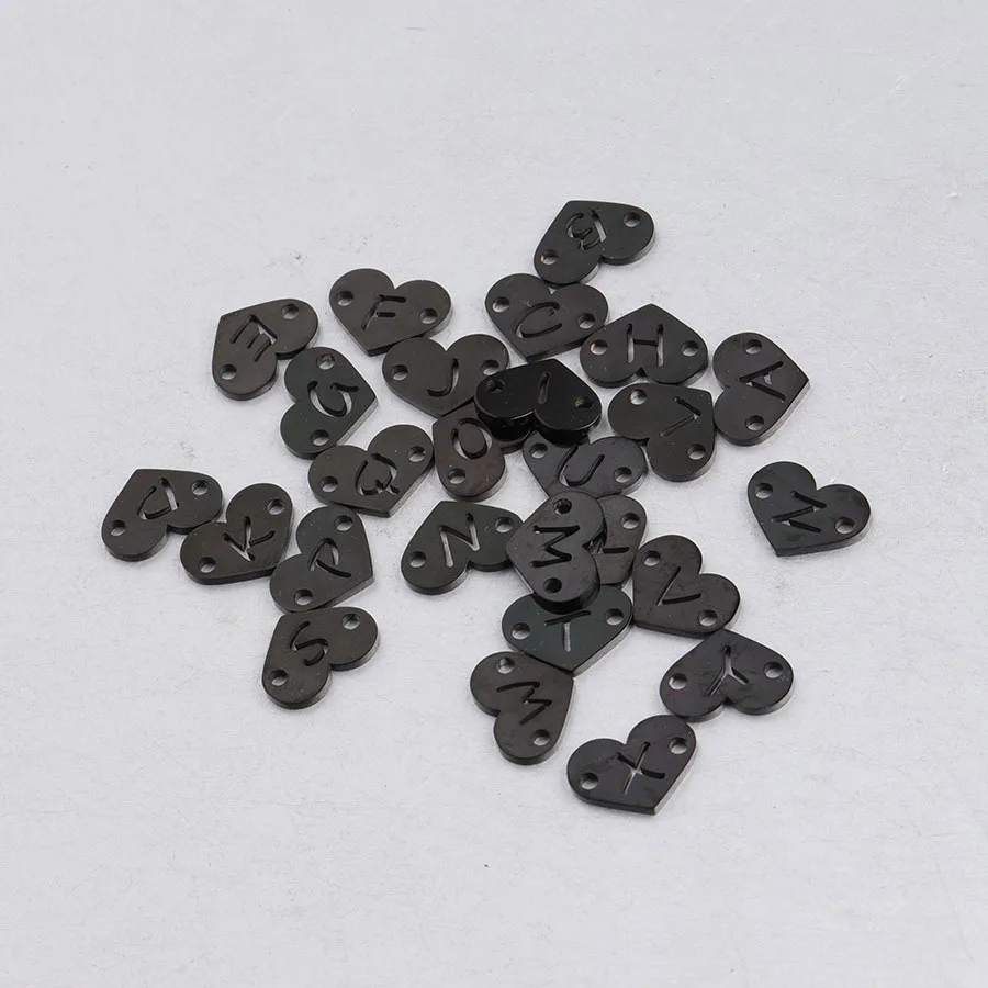 1 2*12 мм 26 дюймов английская Нержавеющая Сталь Буквы очаровательные аксессуары из нержавеющей стали diy Ювелирные изделия Золотой аксессуар