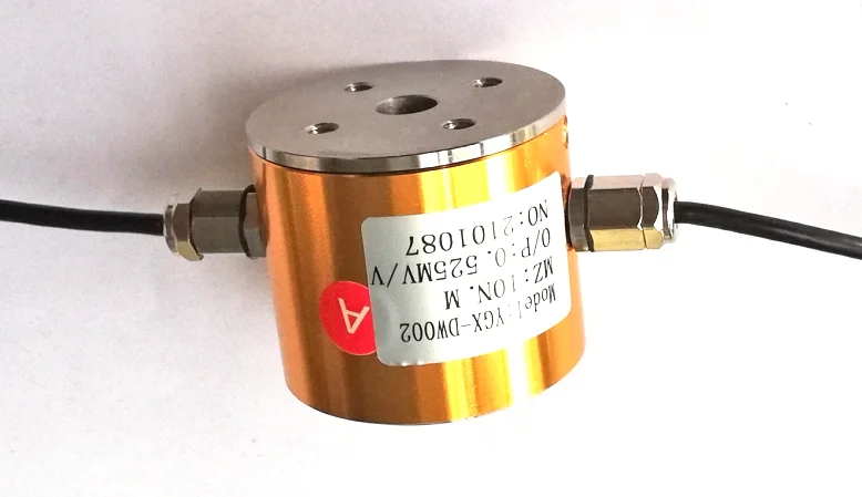 Two dimensional force and torque load cell sensor transducer for both measuring force and torque simultaneously