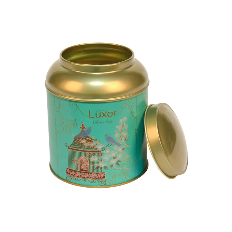 Жестяные банки неправильной формы для упаковки чая на заказ, металлические чайные банки