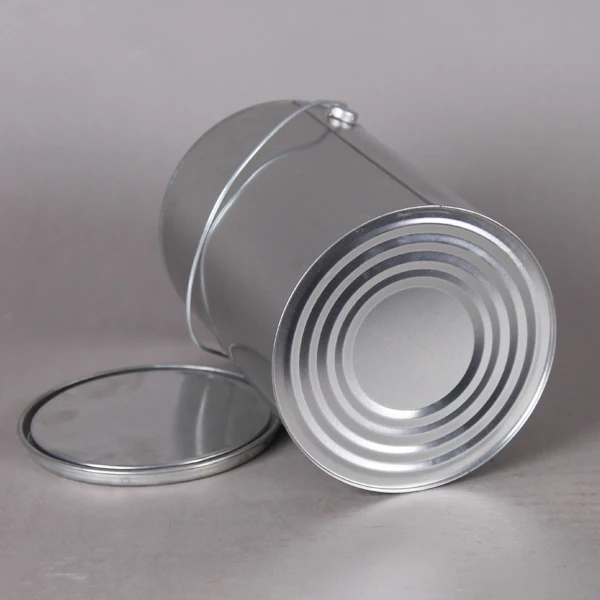 Metal Round Tin Can For Paint With Lids Body Welding Empty Paint Buckets Gallon Factory Clear paint Cans
