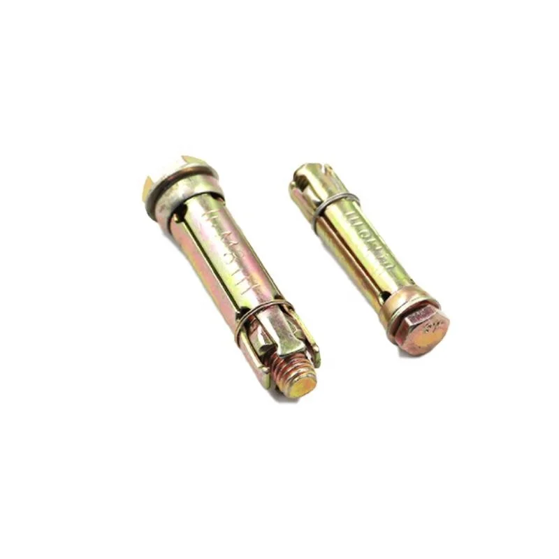 3PSC/4PCS Fix Bolt Yellow/White Zinc Plated Stainless/Carbon Steel Grade4.8 Fix Expansion Anchor Bolt