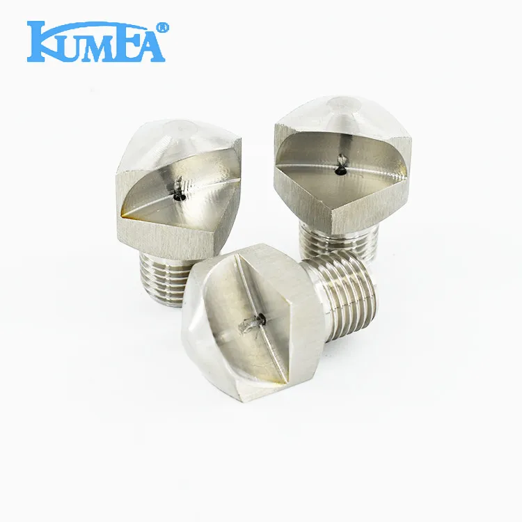 KUMEA Large size Stainless steel Water Washing Narrow Angle Spoon Deflector Jet Flat Fan Spray Nozzle