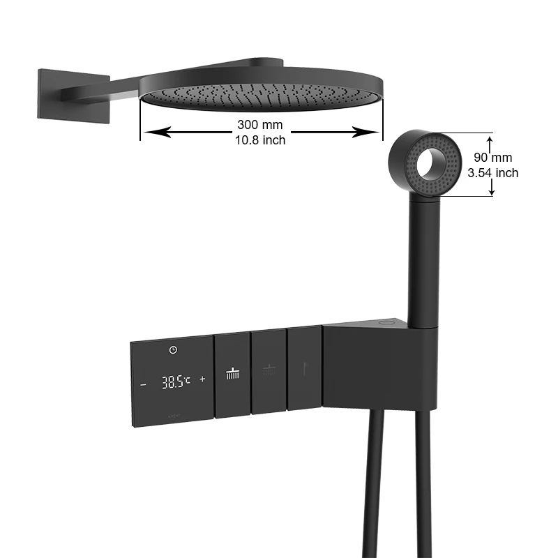 Brass Thermostatic Hot and Cold Sanitary Ware Bath Shower Set