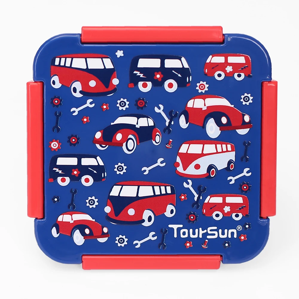 Пластиковая коробка для пищевых продуктов с 4 отделениями детская бенто крышкой школьная из Китая без