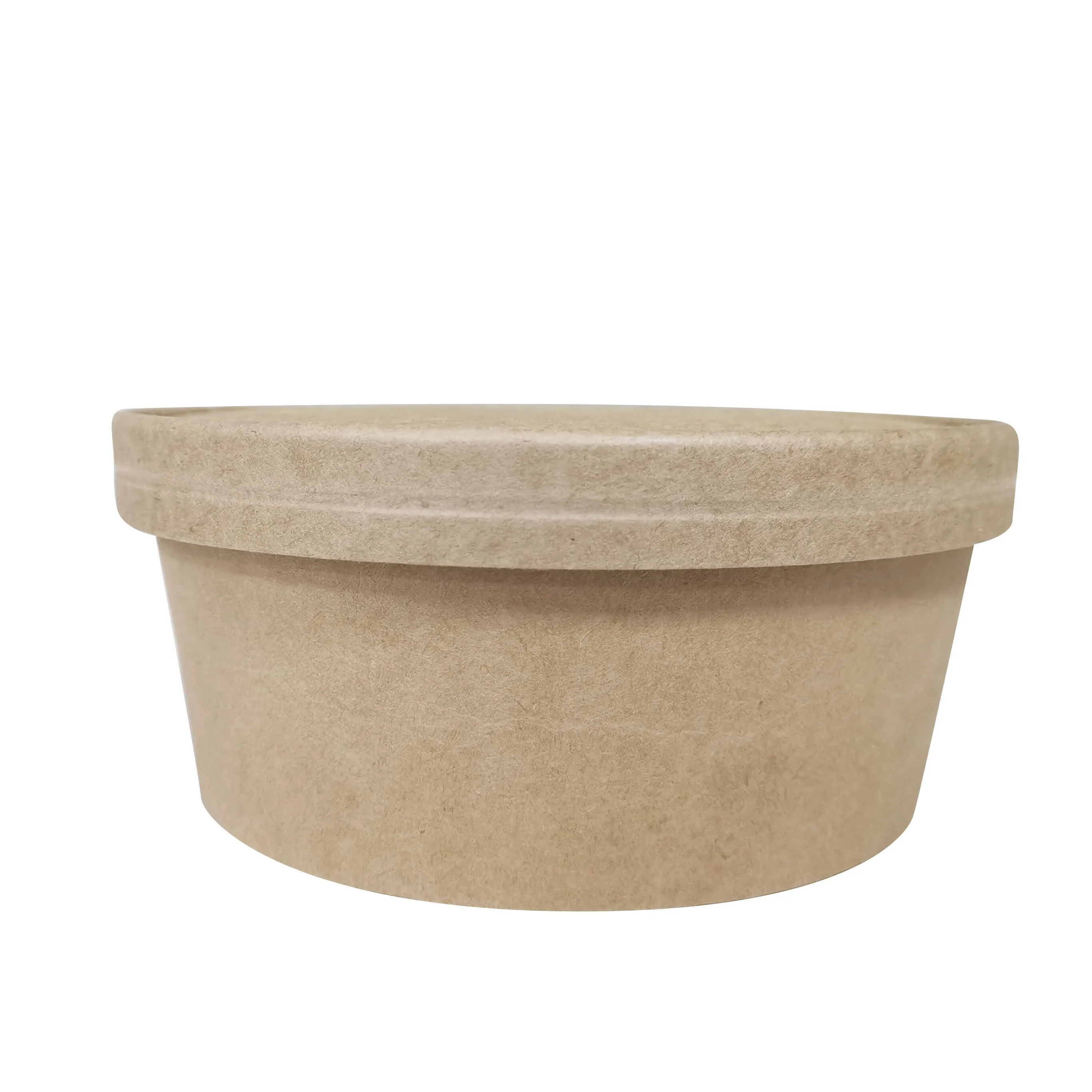 40oz Biodegradable PLA lined Kraft paper salad bowl  with PET Lid