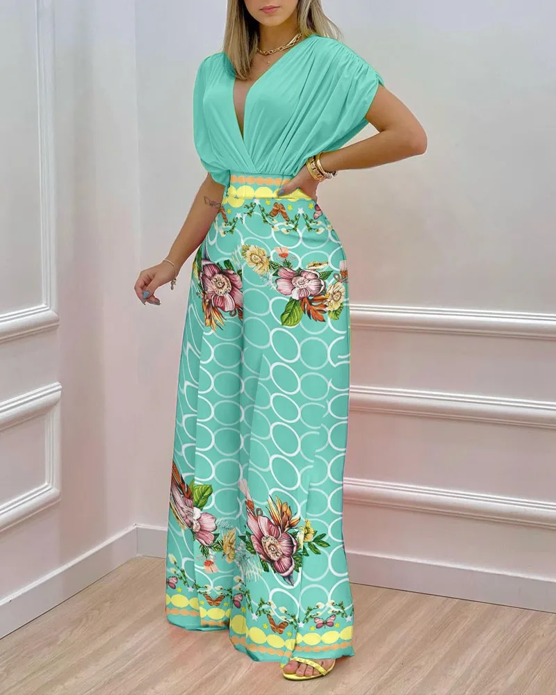 2021 Newest Design Casual Printing XL Plus Size Big Fashionable Summer Solid color sleeveless Obese  Two 2 Piece Set for Women