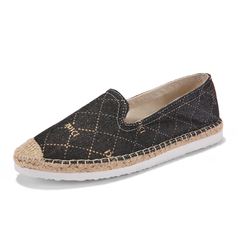 Drop Shipping Women Espadrilles Flat Lifestyle Shoes Women Jute Sole