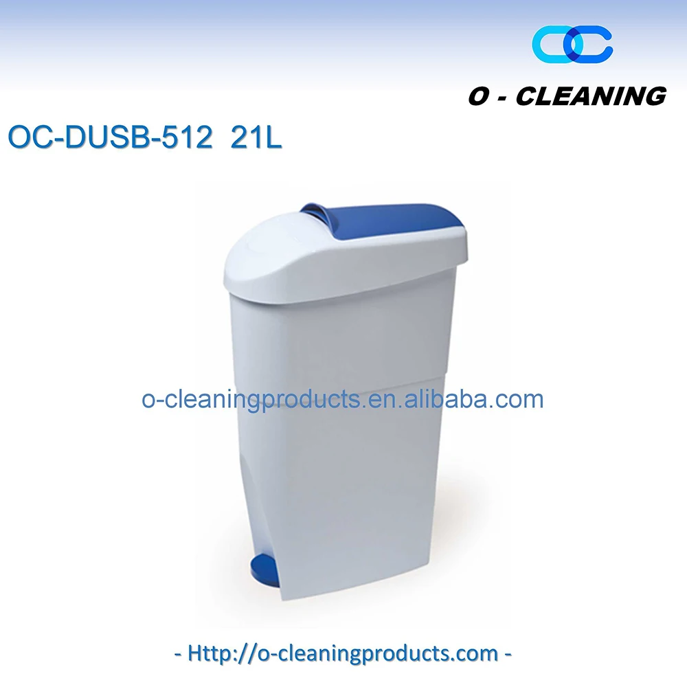18Liter Hygiene Plastic Disposal Foot Pedal Sanitary Bin,Commercial Sorting Odorless Foot Operated Pedal Dustbin Waste Bin