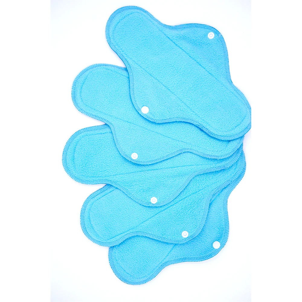 Comfortable soft women sanitary napkin solid reusable bamboo mom product cloth factory winged sanitary napkin for female pads