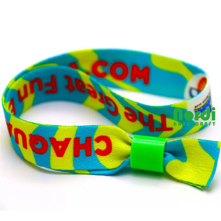 Polyester concert wristband Textile wrist band Bracelet wristbands