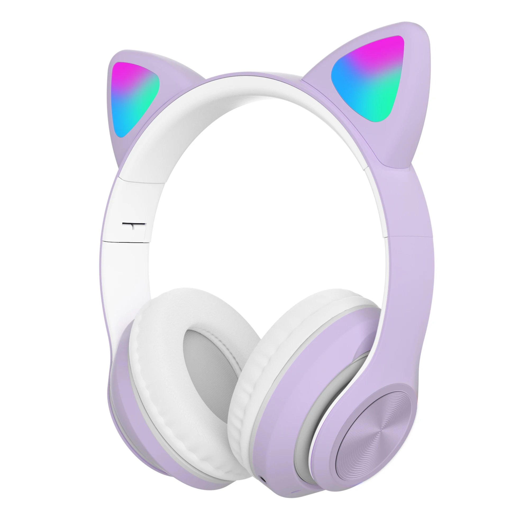 Наушники с кошачьими ушами BT V5.0 игровая стереогарнитура наушники беспроводные RGB-подсветкой