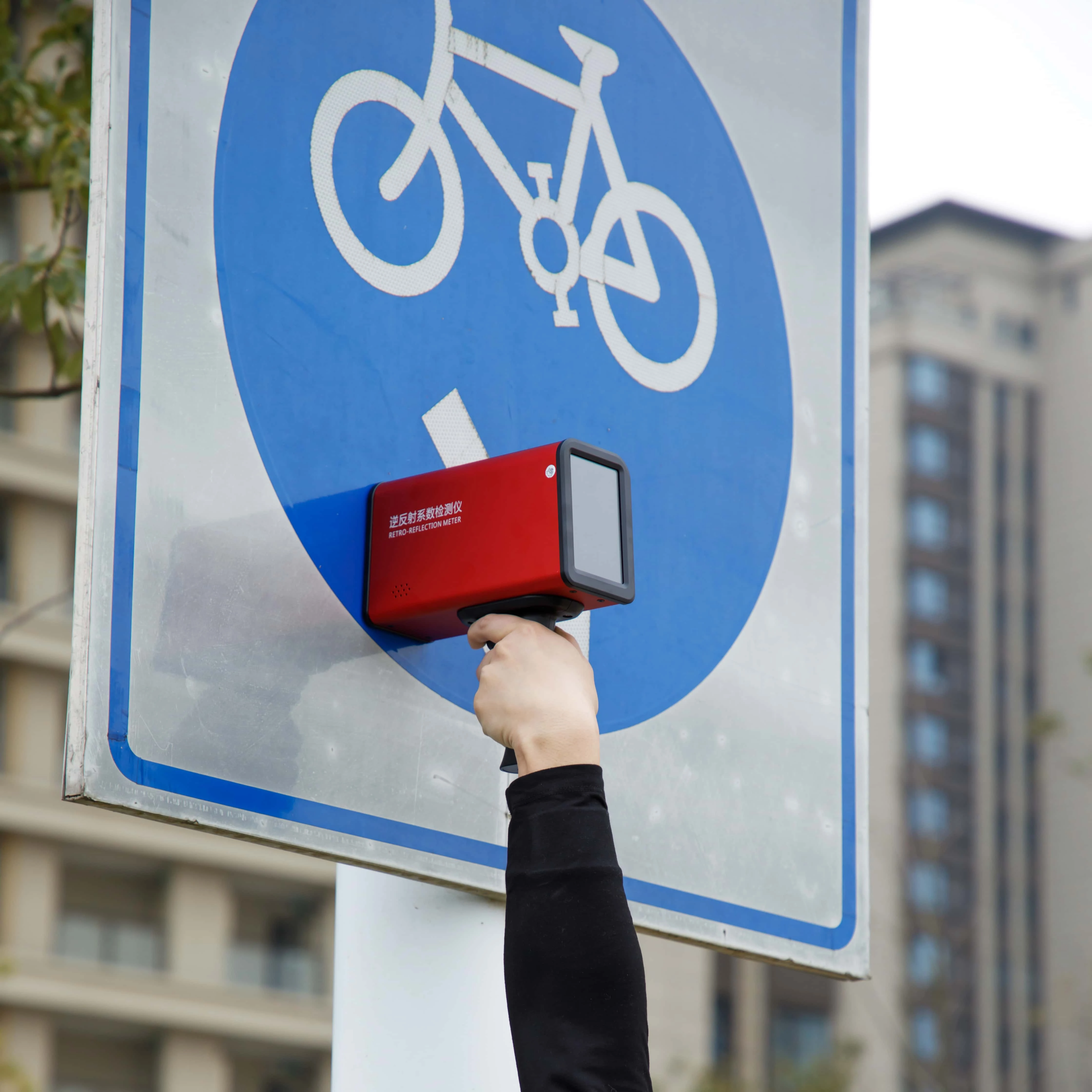 High quality handheld digital portable road sign reflectometer