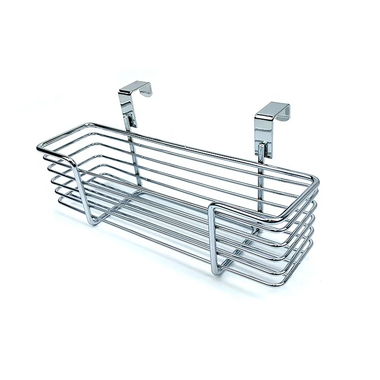 Metal Wire Basket Over The Cabinet Door Organizer Holder Grid Hanging  kitchen and bathroom Storage Baskets