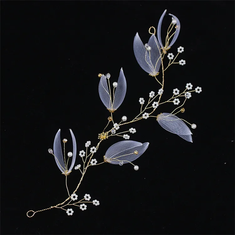 handmade bridal accessories headpiece soft hair hoop accessories tiaras for little girls wedding