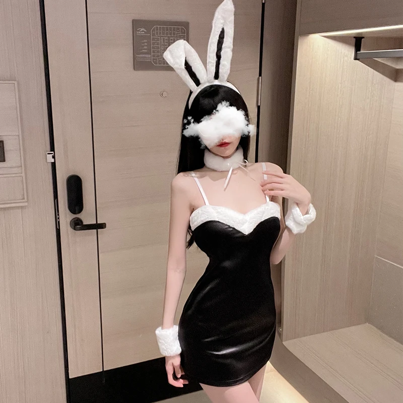 Black Bunny Sexy Cosplay Lingerie Set 2022 Underwear