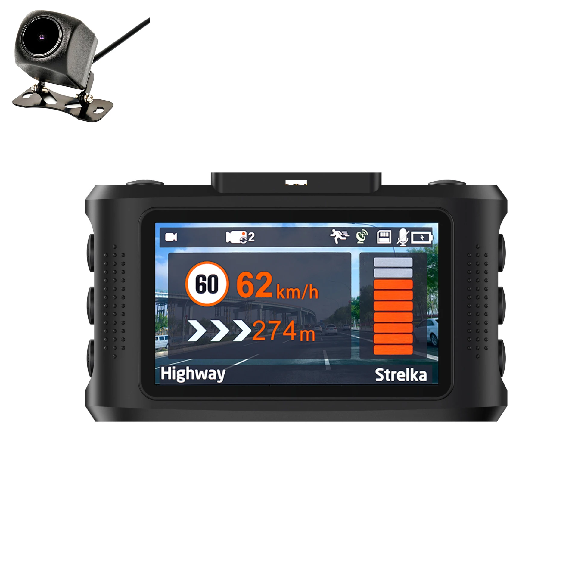 Car radar camera Russia Database Speedcam 3 in 1 Car DVR Camera Radar Detector