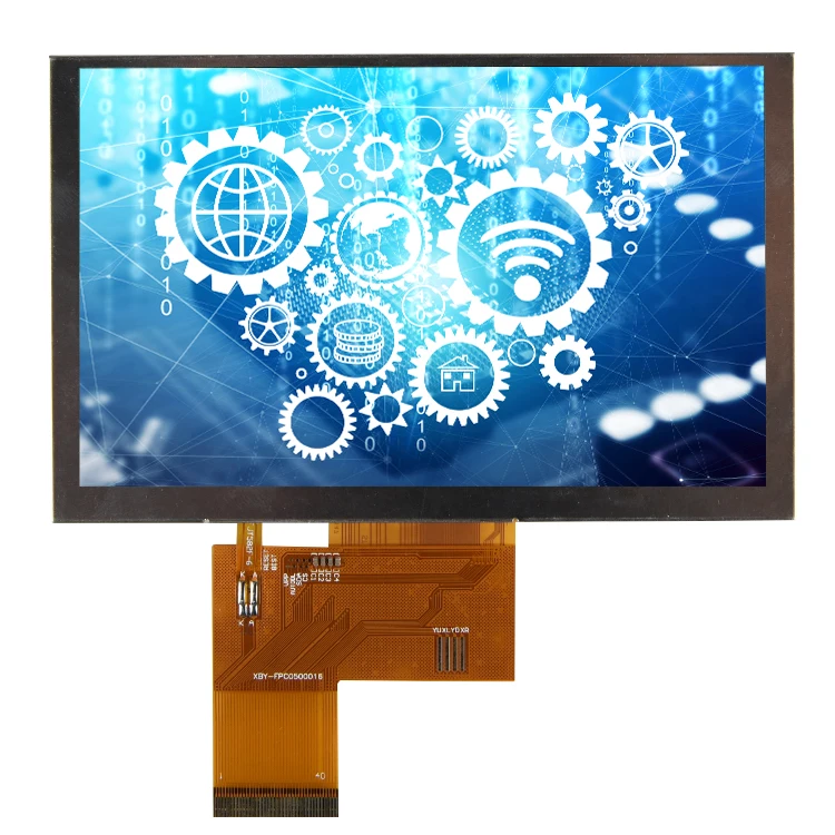 Цветная (RGB) 800x480 5 дюймов tft ЖК-модуль 1000 nit 40pin IPS дисплей цветной экран