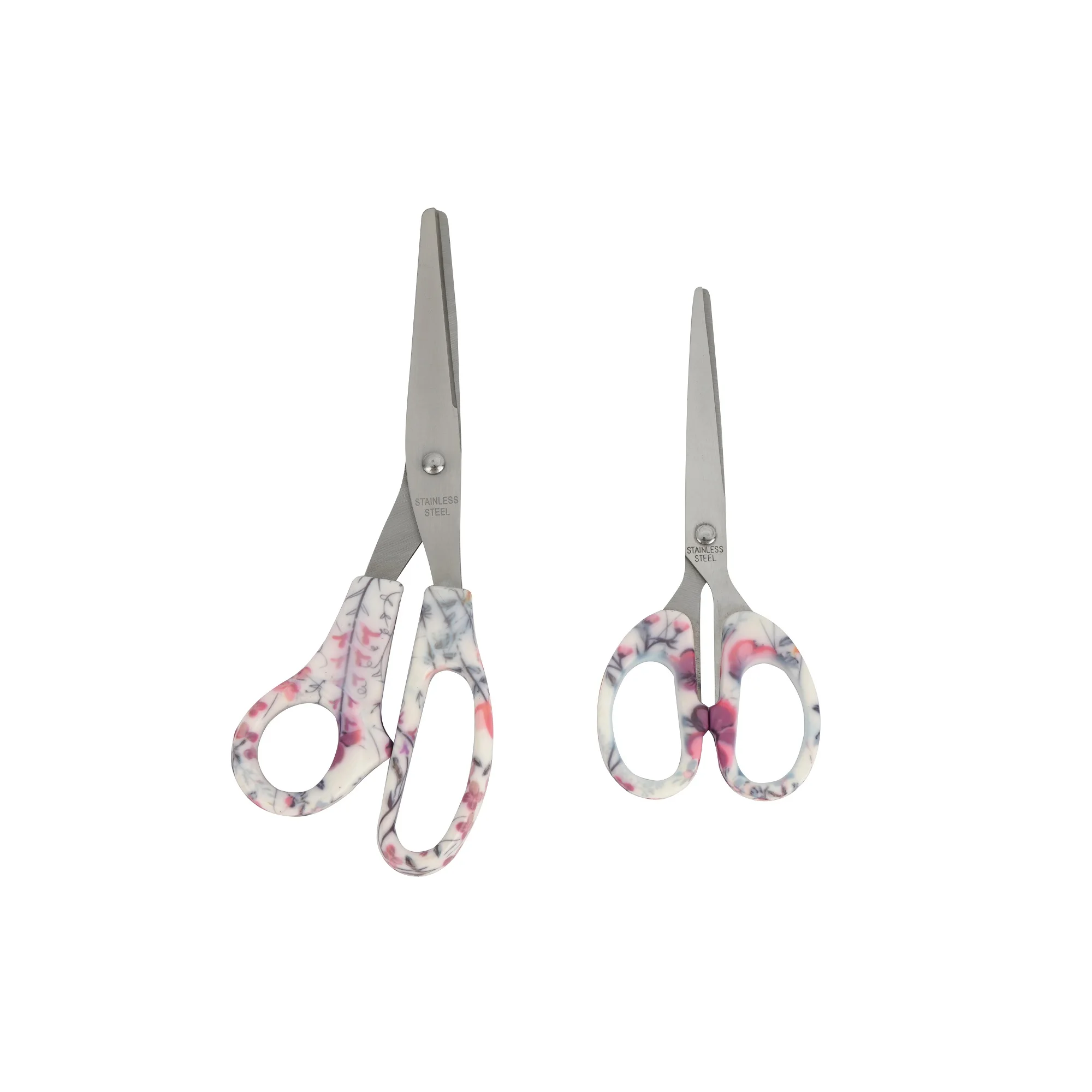 Portable 2 Pieces Stationery Accessories Tools Sets Office Easy Use Paper Cutting Tool Stainless Steel Scissors